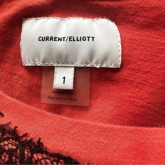 Current Elliot Graphic T womens cropped medium Venice room key - Picture 3 of 11